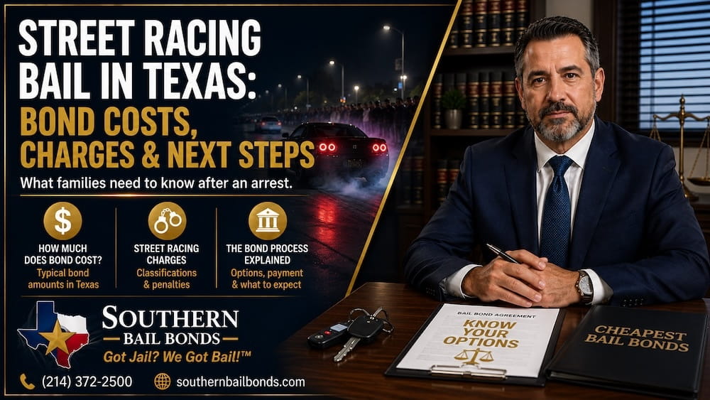 bail bonds for street racing charges and amounts